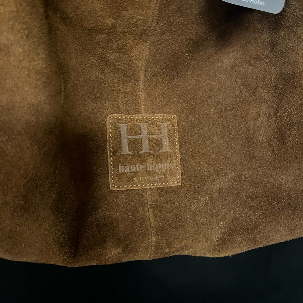 Haute Hippie Brown Suede Fringe Hobo Bag NWT - Picture 7 of 15
